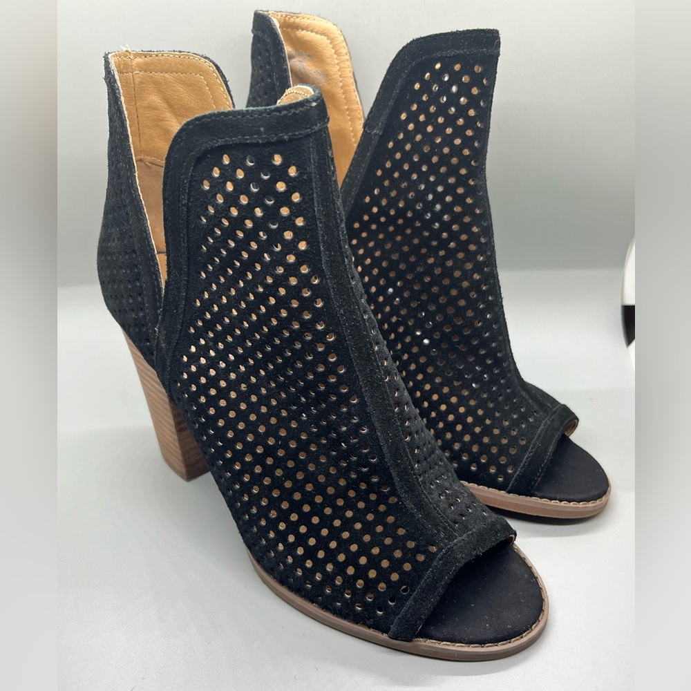 Lucky Brand Larise Bootie- Black Suede- Size 9
